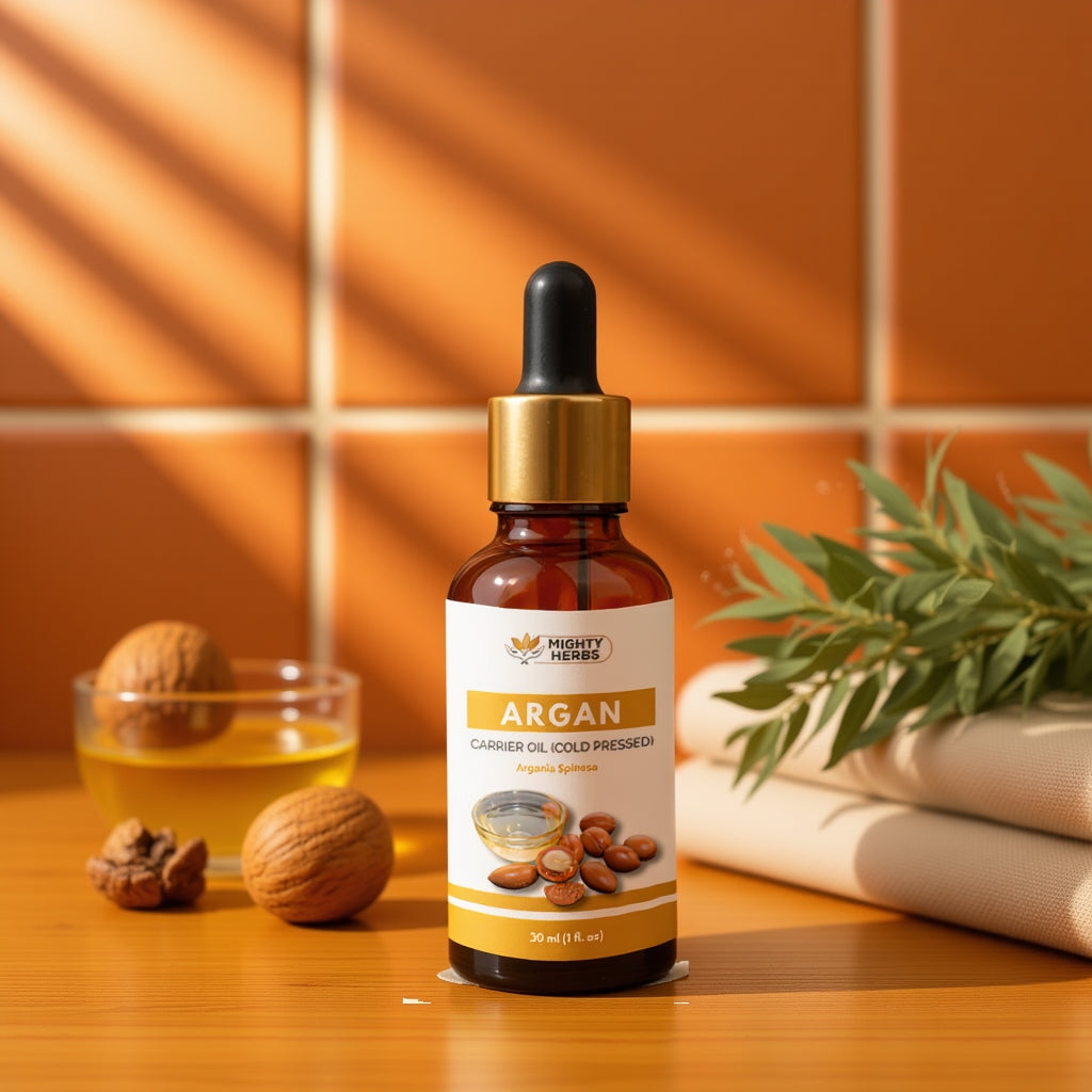Mighty Herbs Argan Carrier Oil – 100% Pure & Cold Pressed