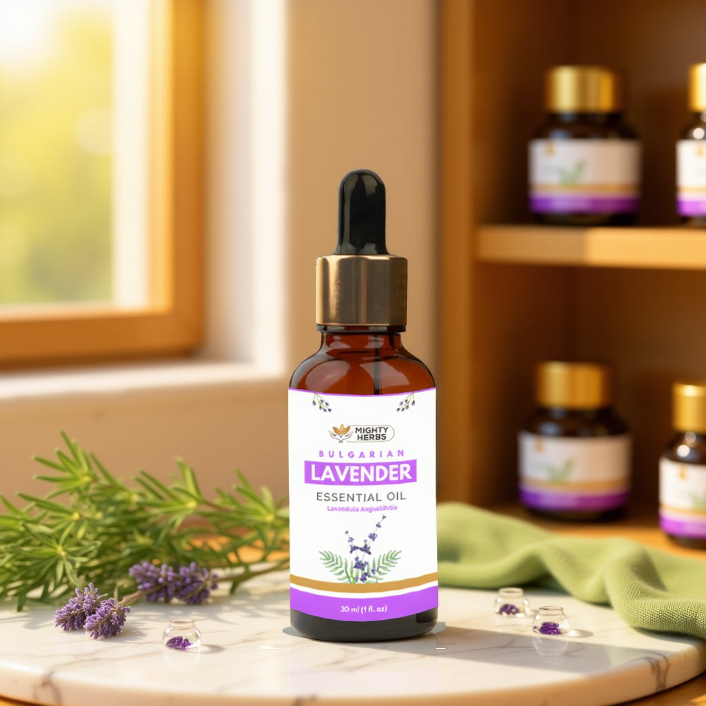 Mighty Herbs Lavender Bulgarian Essential Oil – 100% Pure & Natural