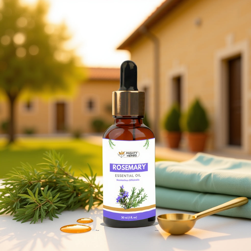 Mighty Herbs Rosemary Essential Oil – 100% Pure & Natural