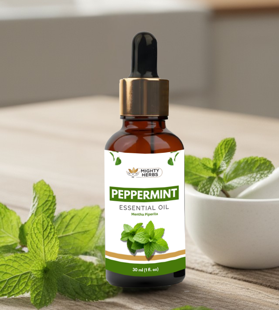 Mighty Herbs Peppermint Essential Oil – 100% Pure & Natural