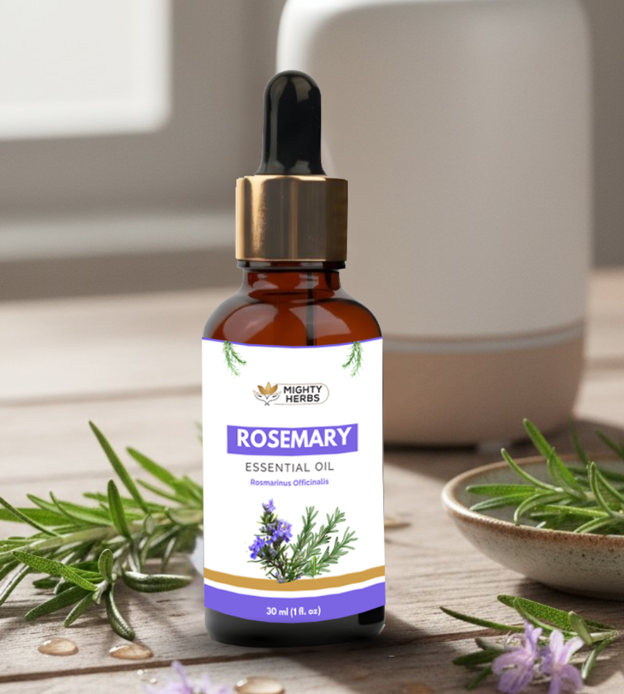 Mighty Herbs Rosemary Essential Oil – 100% Pure & Natural